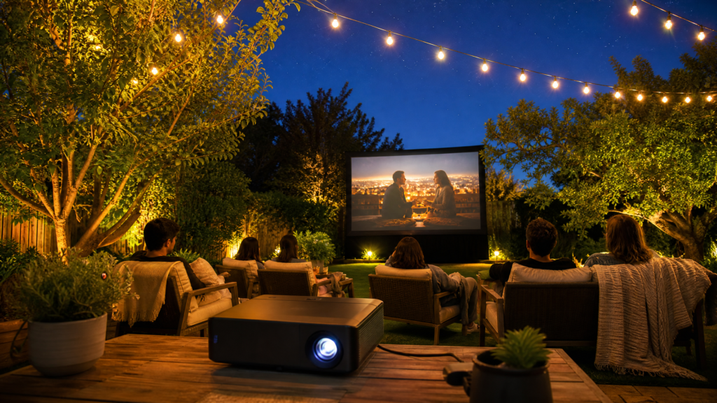 The Best Outdoor Projectors and Screens for Your Backyard Cinema